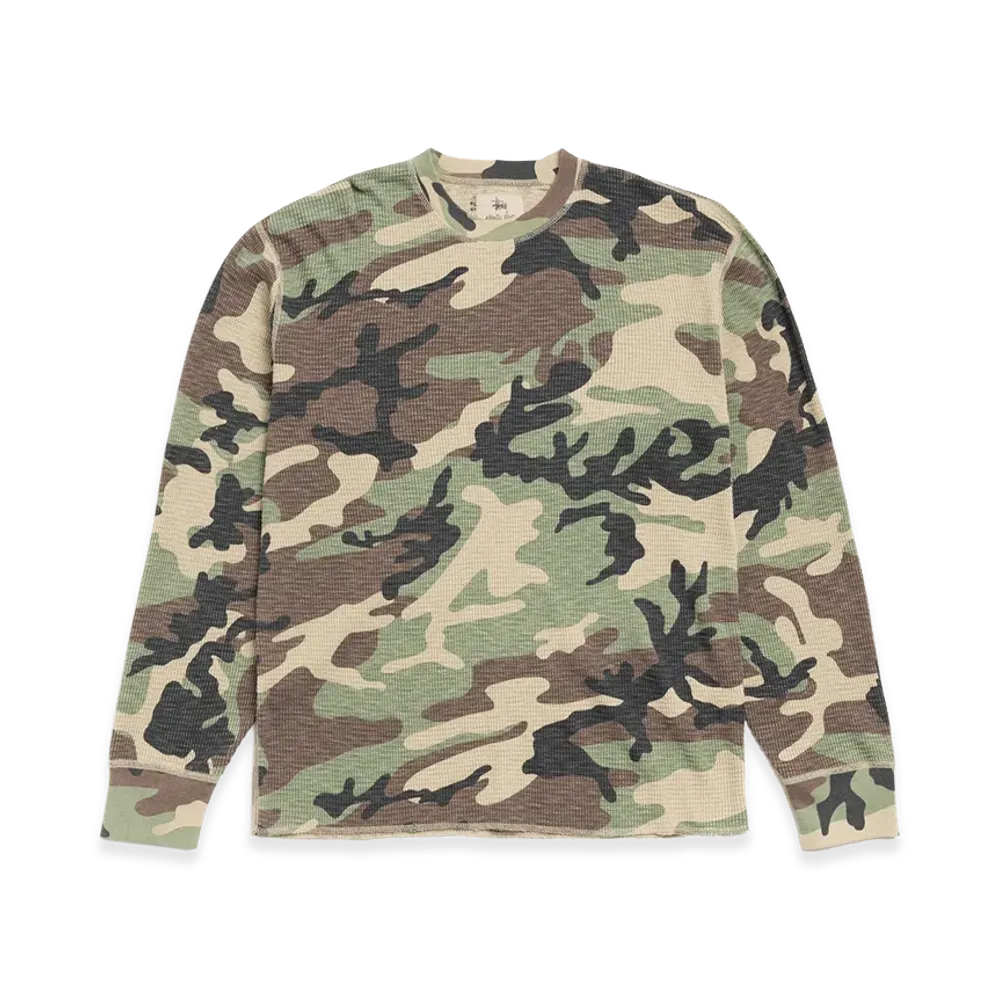 Stussy Pigment Dyed LS Thermal "Camo"