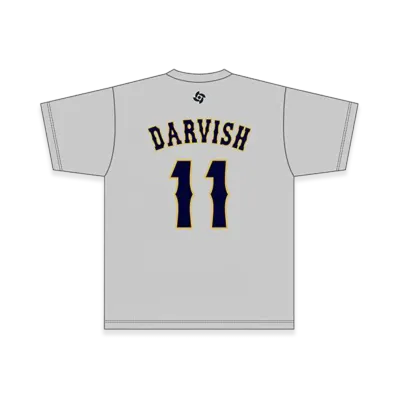 MIZUNO 2026WBC Yu Darvish 11 Name Number T-Shirt "Grey"