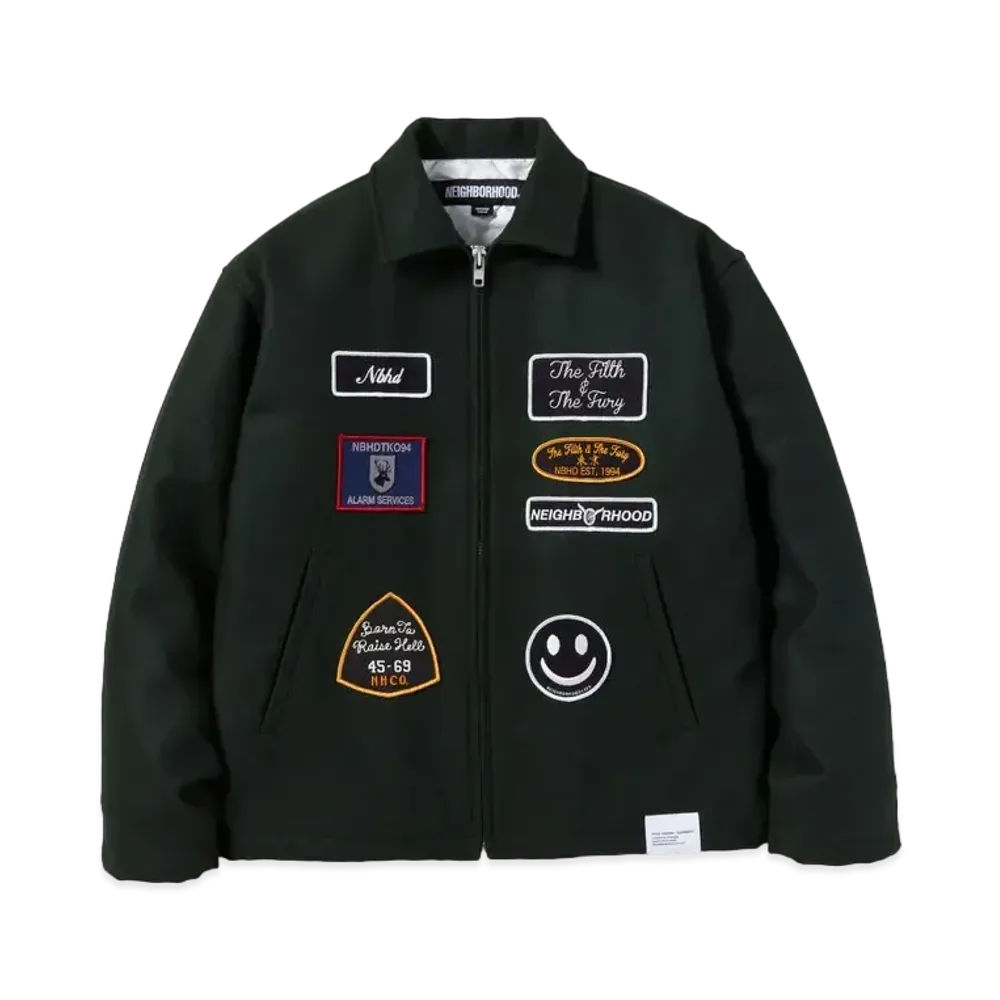 NEIGHBORHOOD Melton Zip Up Jacket "Green"