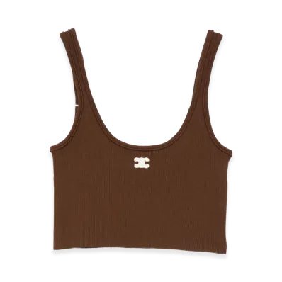 CELINE Women's Capsule Top "Brown"