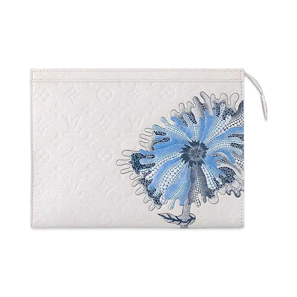 Louis Vuitton x Yayoi Kusama Pochette Voyage Taurillon Monogram Leather Psychedelic Flowers "Blanc"