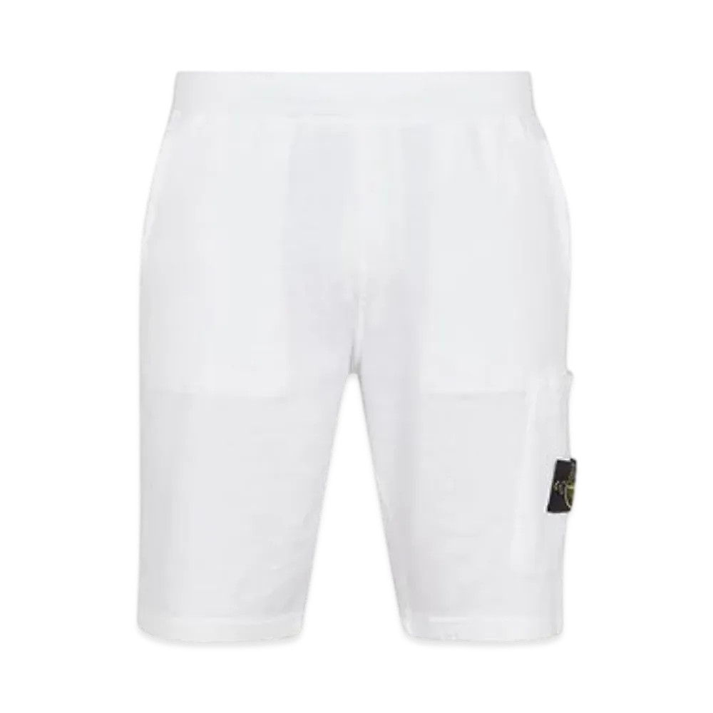 Stone Island 64060 Old Treatment Cargo Bermuda Shorts - 23SS "White"
