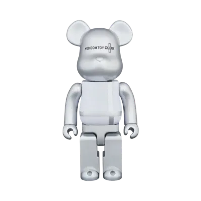 MEDICOM TOY "BEARBRICK" Medicom Toy Plus Silver 400%