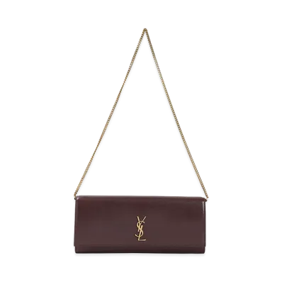 Saint Laurent Women's 'Kate' Clutch "Bordeaux"
