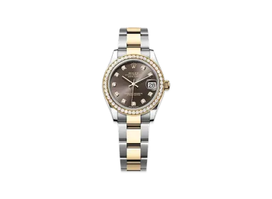 ROLEX Datejust 31mm Oystersteel & Yellow Gold Diamond 278383RBR "Dark Grey"