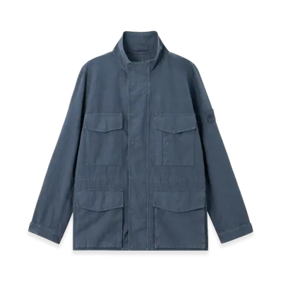 Stone Island 4100080 Bonded Linen-TC_S.I. Ghost "Slate Blue"