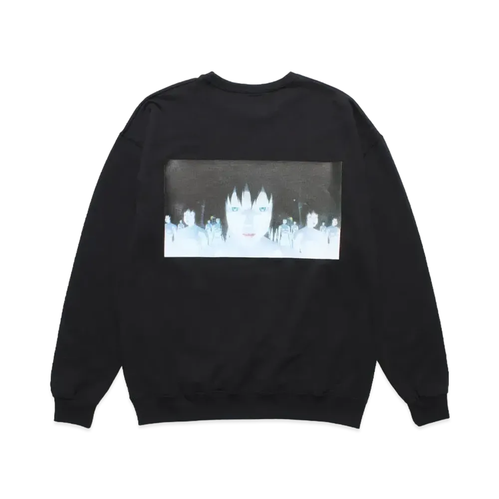 WACKO MARIA x GHOST IN THE SHELL 2 INNOCENCE Sweat Shirt-B "Black"