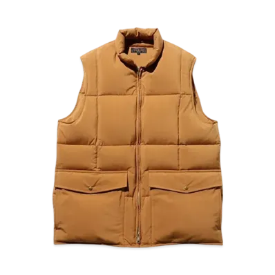 BEAMS Down Vest Nylon Oxford "Gold"