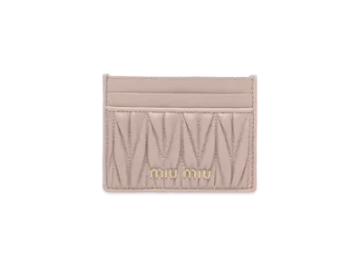 MIU MIU Nappa Leather Card Case "Opal"