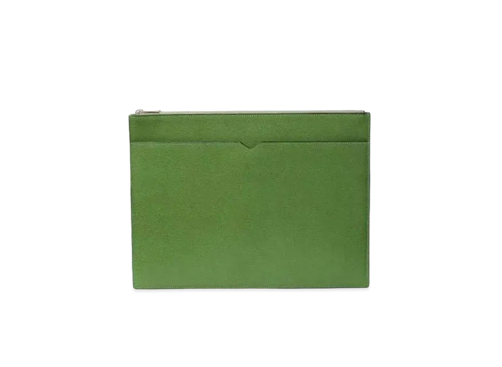 Valextra V Document Holder "Glass Green"
