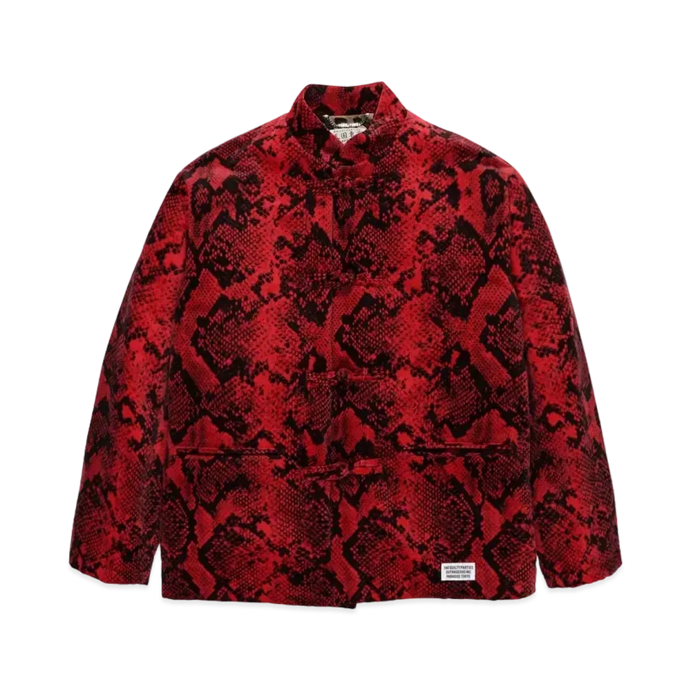 WACKO MARIA VELVET KUNG-FU JACKET "Red"