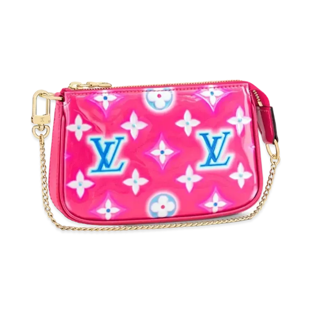 Louis Vuitton Mini Pochette Accessoire Vernis "Fuchsia Neon"