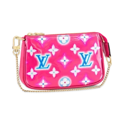 Louis Vuitton Mini Pochette Accessoire Vernis "Fuchsia Neon"
