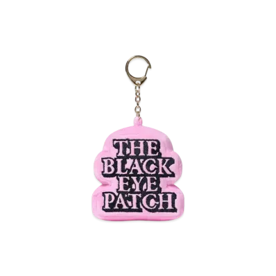 BlackEyePatch OG Label Padded Felt Keychain "Pink"
