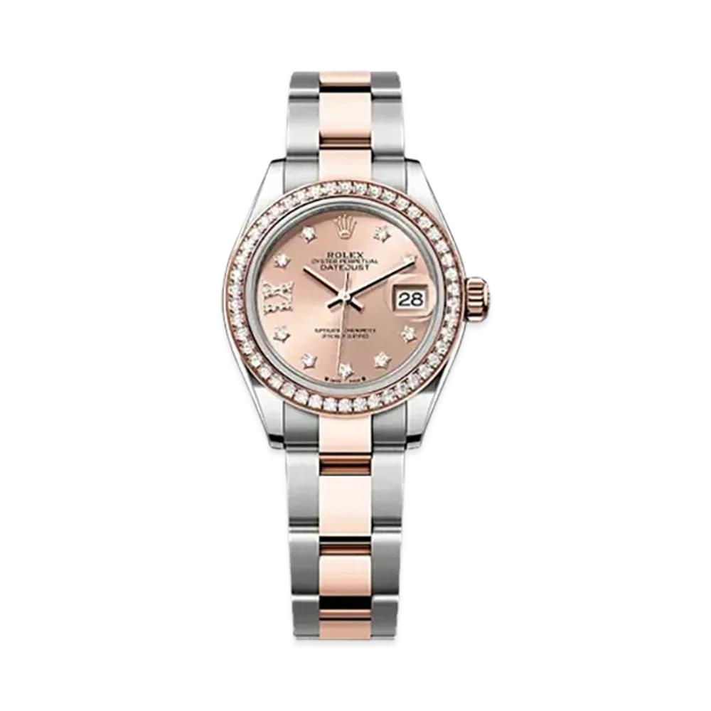 ROLEX Lady-Datejust 28mm Oystersteel & Everose Gold Diamond 279381RBR "Rose-colour"