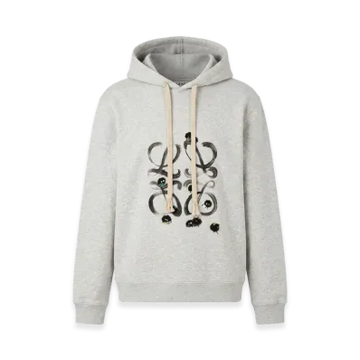 LOEWE x Spirited Away Susuwatari Cotton Hoodie "Grey"