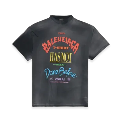 BALENCIAGA Not Been Done Oversized Vintage Jersey T-Shirt "Black"