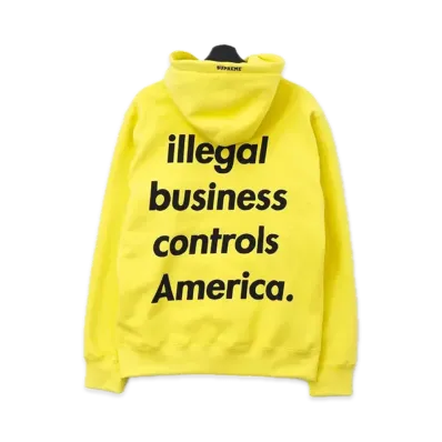 Supreme Illegal Business Hooded Sweatshirt "Yellow"