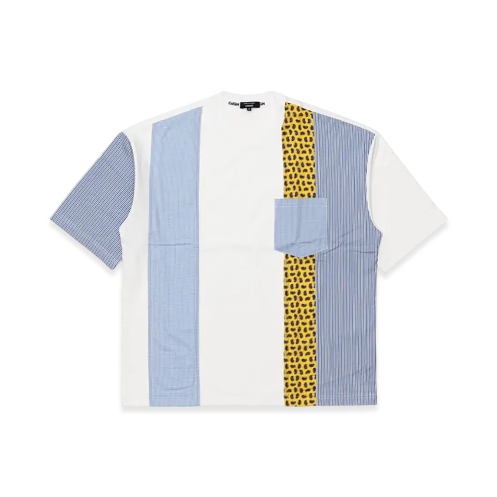 COMME des GARCONS HOMME Cotton Jersey T-shirt "White/Mix"