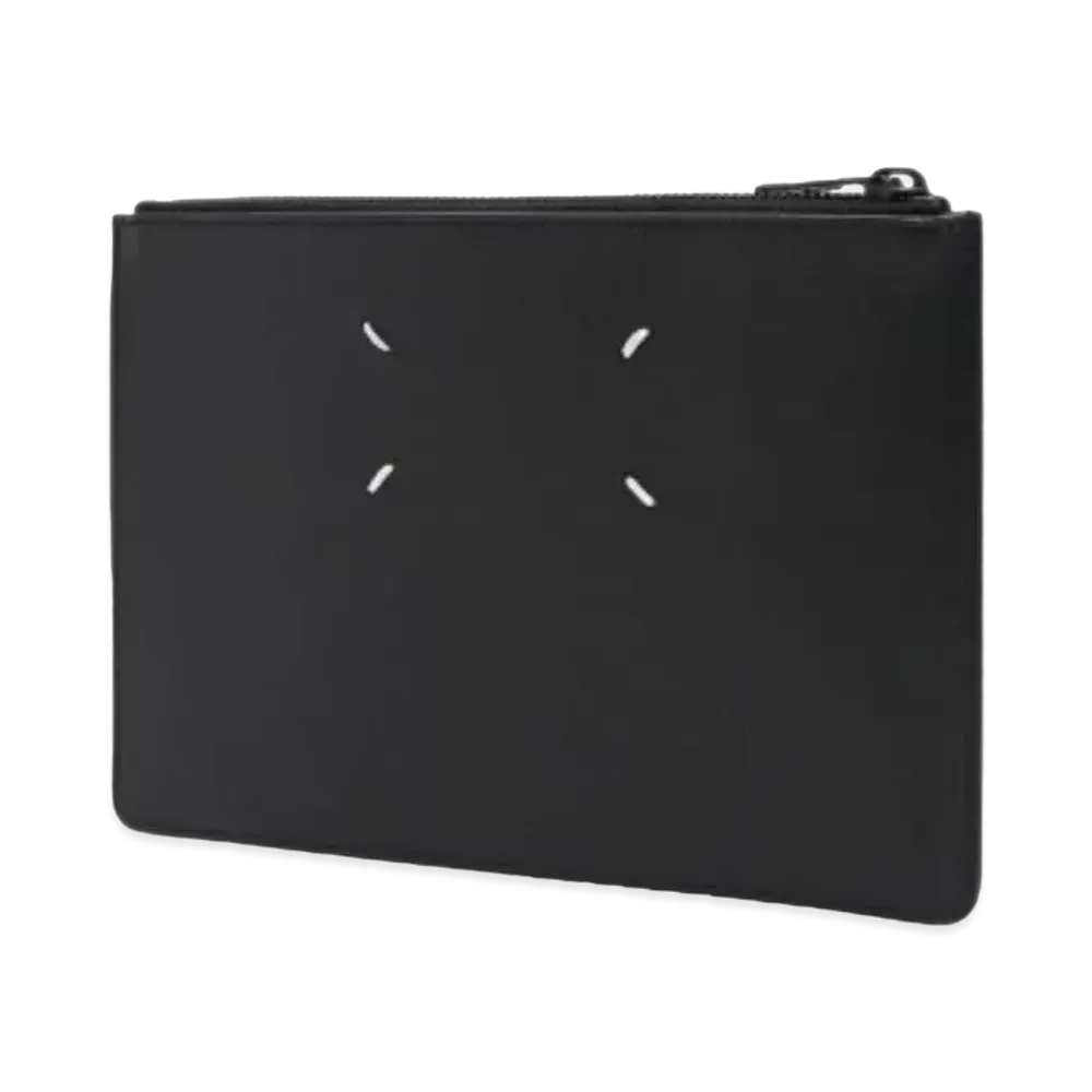 Maison Margiela Leather Four Stitches Pouch "Black"