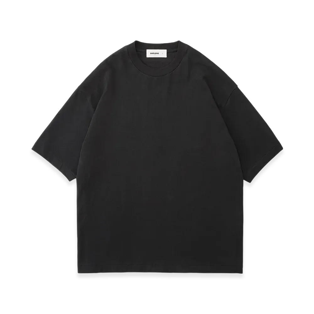 everyone American Cotton Tee Shirts "Black"