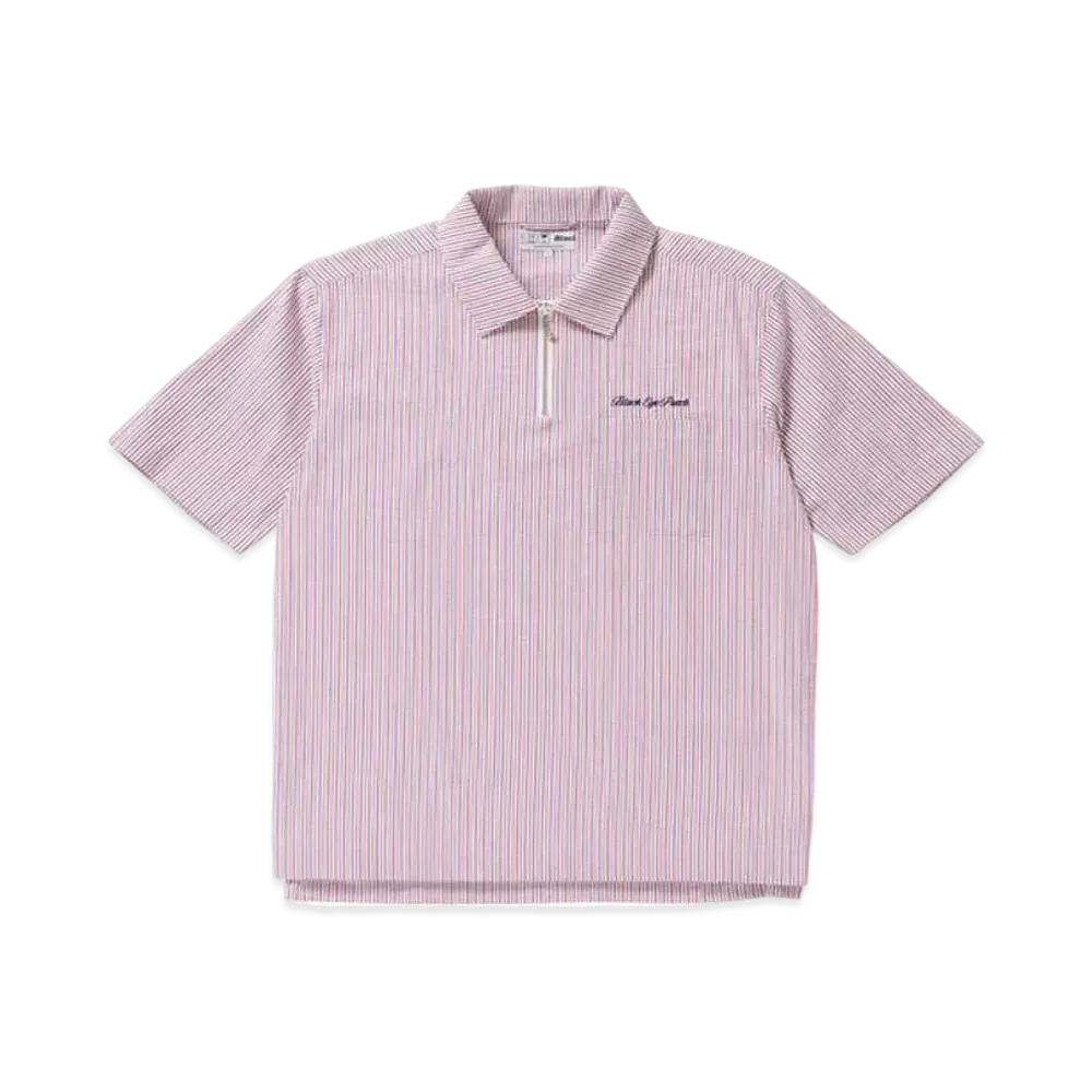 BlackEyePatch SEERSUCKER HALF ZIP SHIRT "Tricolor"