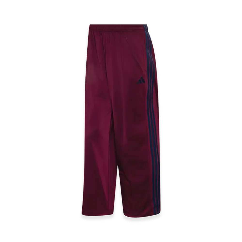 adidas Stadium Tricot Loose Fit Straight Leg Pants "Maroon/Dark Blue"