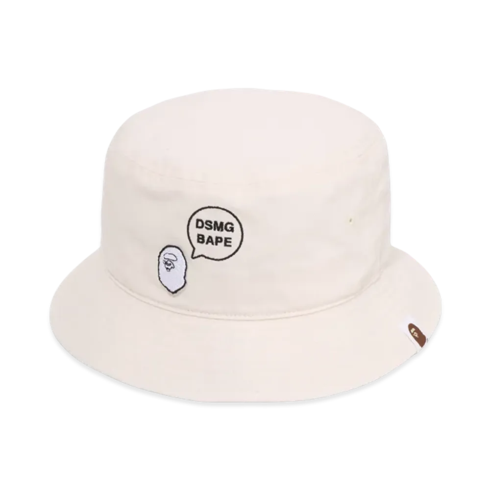 A BATHING APE x Dover Street Market Ginza Bucket Hat "White"