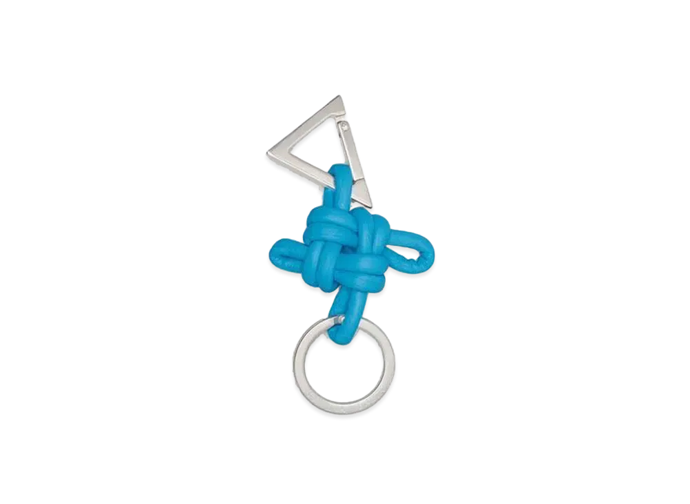 Bottega Veneta Key Ring "Sky Blue"