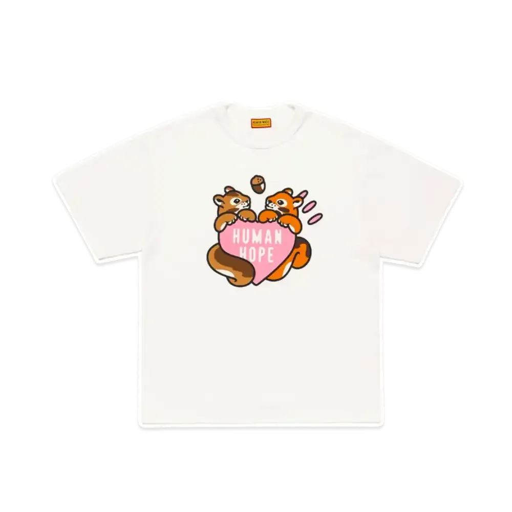 HUMAN MADE x j-hope of BTS HUMAN HOPE Weverse Exclusive Pink Heart Graphic T-Shirt "White"