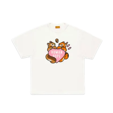 HUMAN MADE x j-hope of BTS HUMAN HOPE Weverse Exclusive Pink Heart Graphic T-Shirt "White"