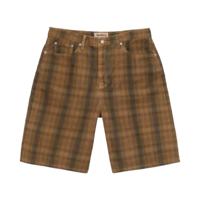 Stussy Big OL Short Canvas Plaid "Brown"