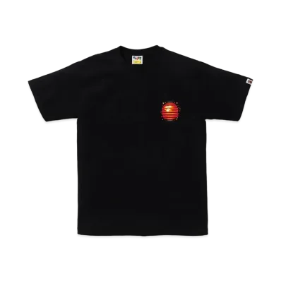 A BATHING APE Japanese Lantern Tee "Black"