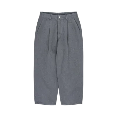Graphpaper Colorfast Denim Two Tuck Pants "Grey"