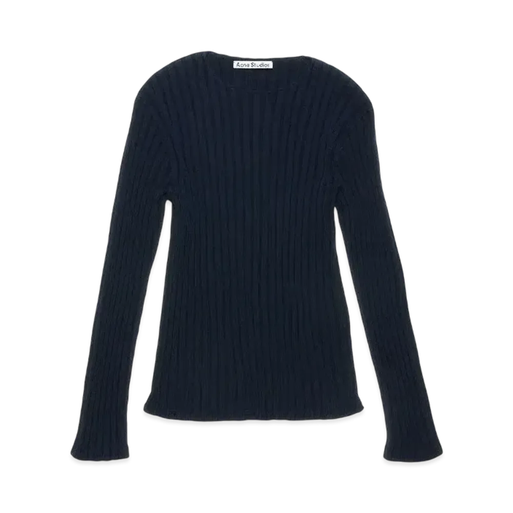 Acne Studios Ribbed Sweater "Navy"