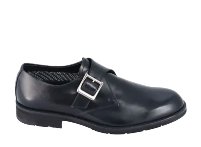 REGAL Monk Strap Calf Leather "Black" 37CLBEEB