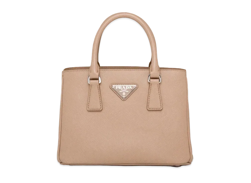 PRADA Galleria Saffiano Leather Mini Bag "Beige Pink"