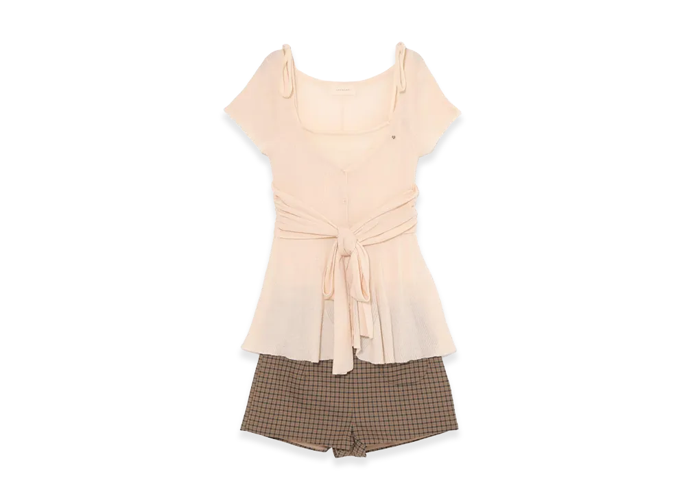 ANDMARY Women's Cameron Ribbon Set Up "Beige"