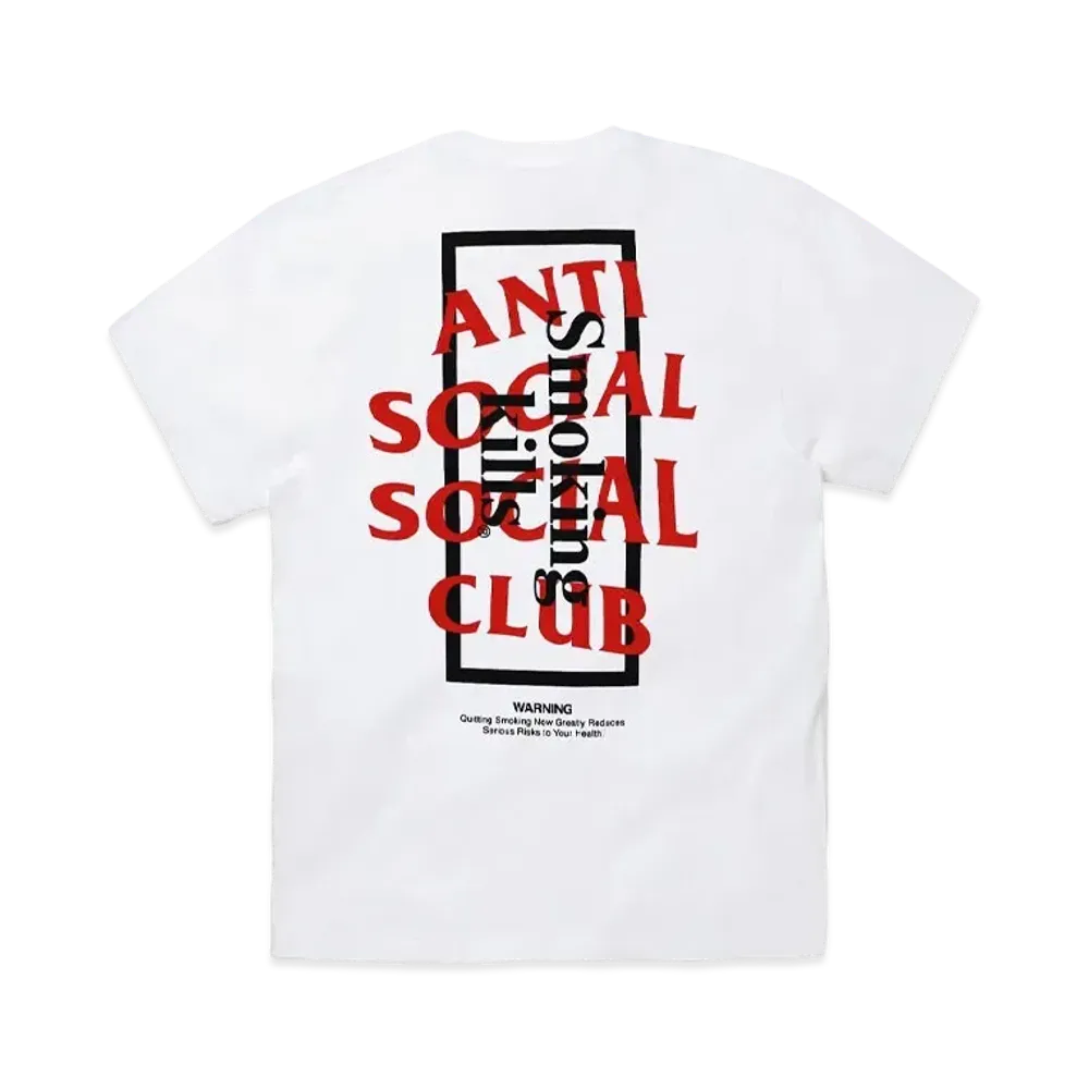 ANTI SOCIAL SOCIAL CLUB collaboration with #FR2 Smoking kills T-shirt "White"