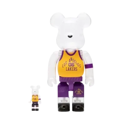 MEDICOM TOY "BEARBRICK" -Los Angeles Lakers- x Bodega x NBA Worldwide Respect Los Angeles Lakers 100% & 400%