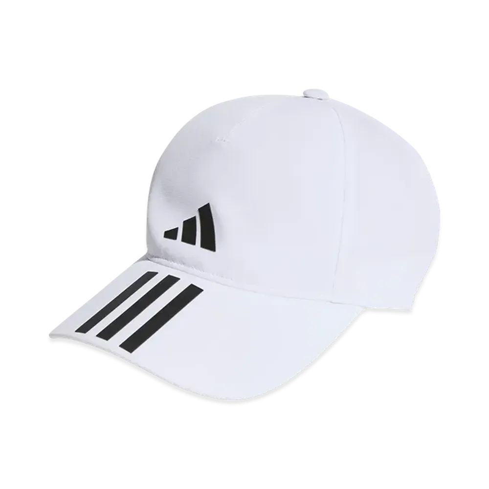 adidas 3-Stripes Aeroready Running Training Baseball Cap "White/Black"