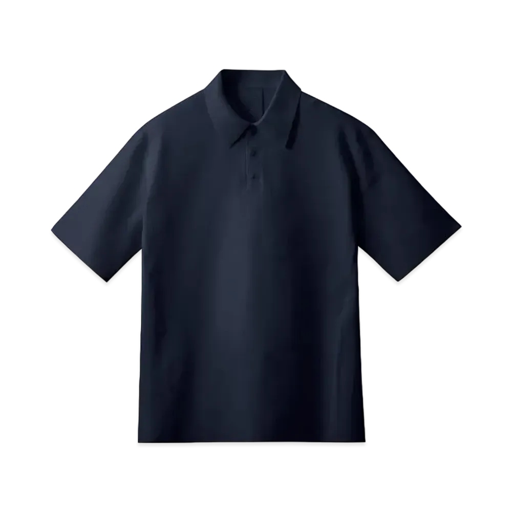 DESCENTE ALLTERRAIN Fusionknit Polo Shirts "Navy"