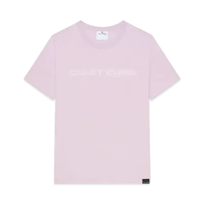 Courreges AC T-Shirt "Salt Pink"