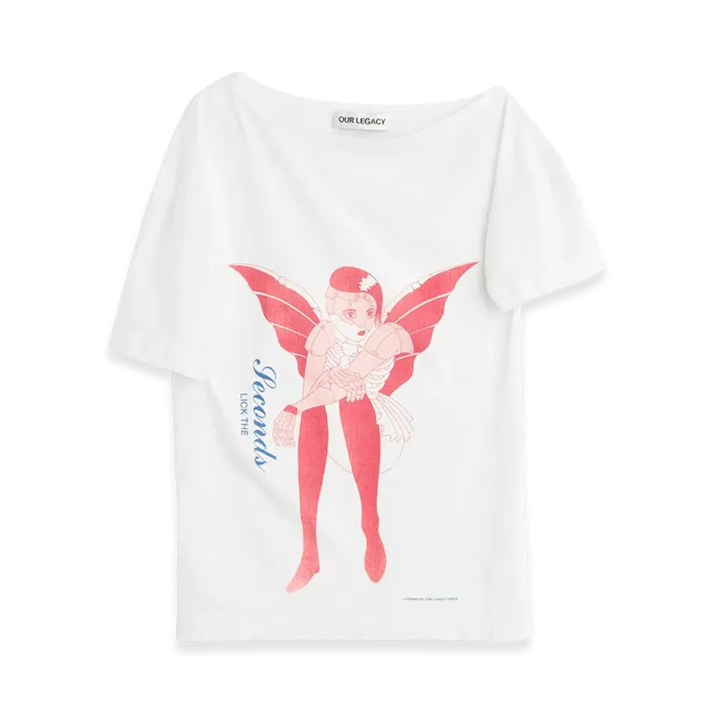 OUR LEGACY Women's Slant T-Shirt "Cybernetic Demon Print"