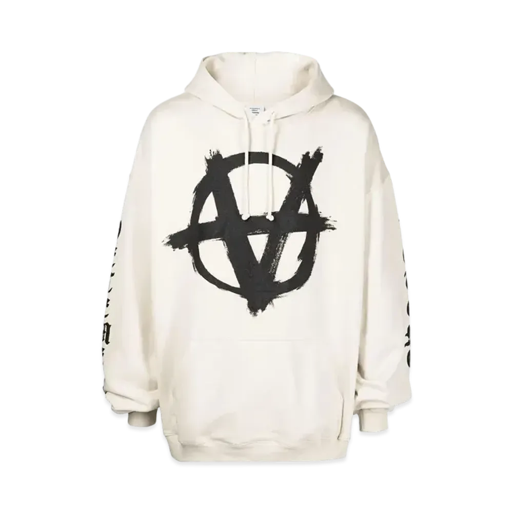 VETEMENTS Double Anarchy Logo Parker "Natural Black"