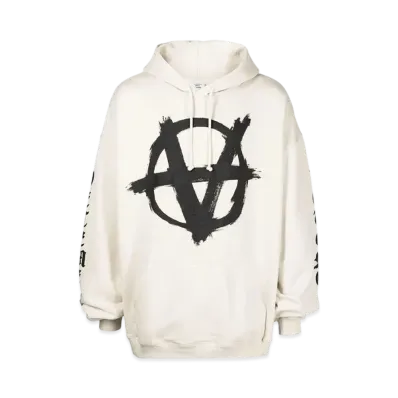 VETEMENTS Double Anarchy Logo Parker "Natural Black"