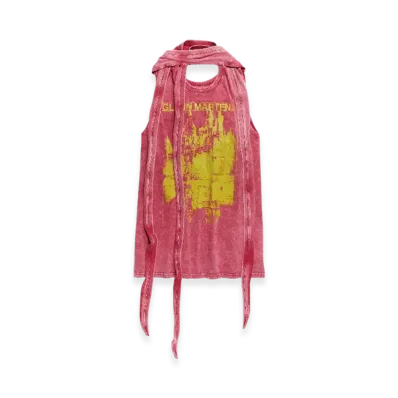 H&M x Glenn Martens Tie Detail Mini Dress "Red"