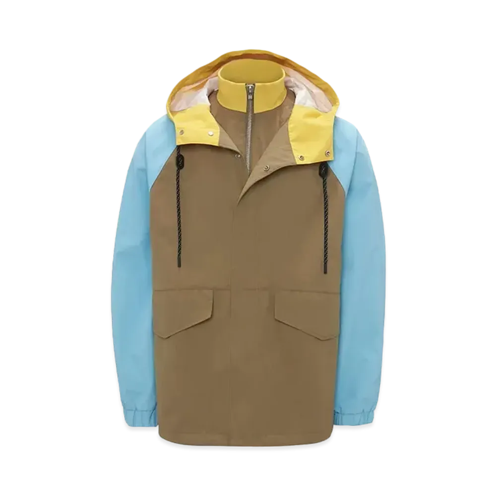 JW ANDERSON Short Colorblock Parka Jacket "Beige/Multi"