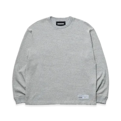 NEIGHBORHOOD Honeycomb Fabric Crewneck LS "Gray"