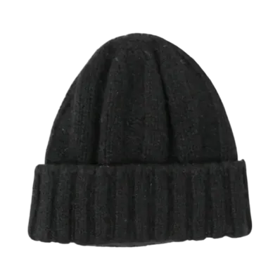BEAMS Cashmere Rib Watch Cap "Black"